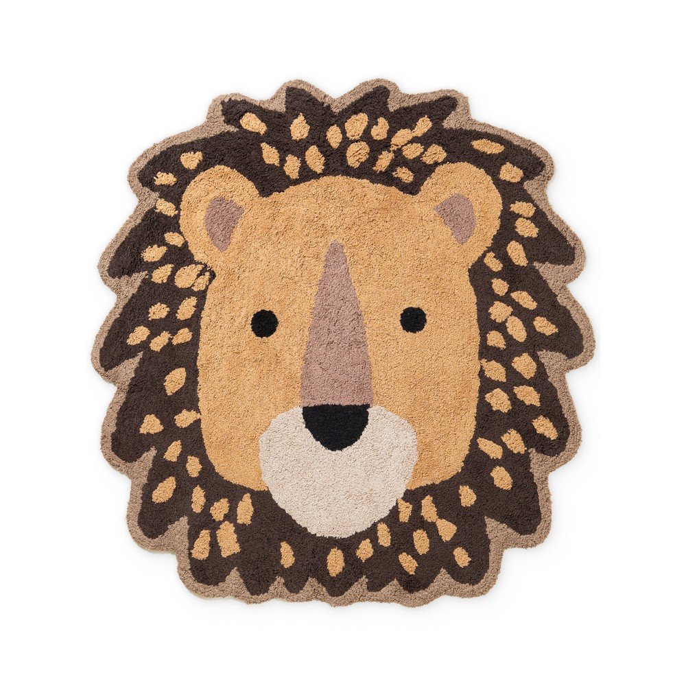 Narancssárga-barna mosható-kézi szövésű pamut gyerek szőnyeg 120x125 cm Snuggle Roary – Hanse Home