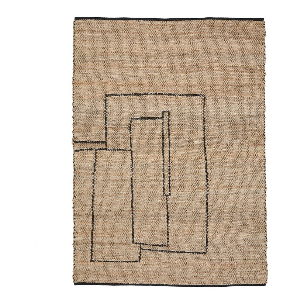 Natúr színű kétoldalas-kézi szövésű juta szőnyeg 160x230 cm Velira – Kave Home