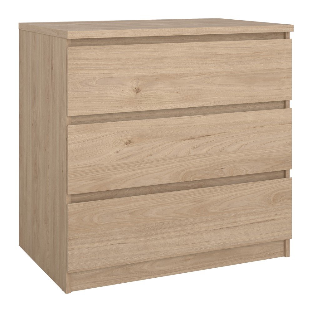 Natúr színű komód tölgyfa dekorral 77x76x50 cm Naia – Tvilum