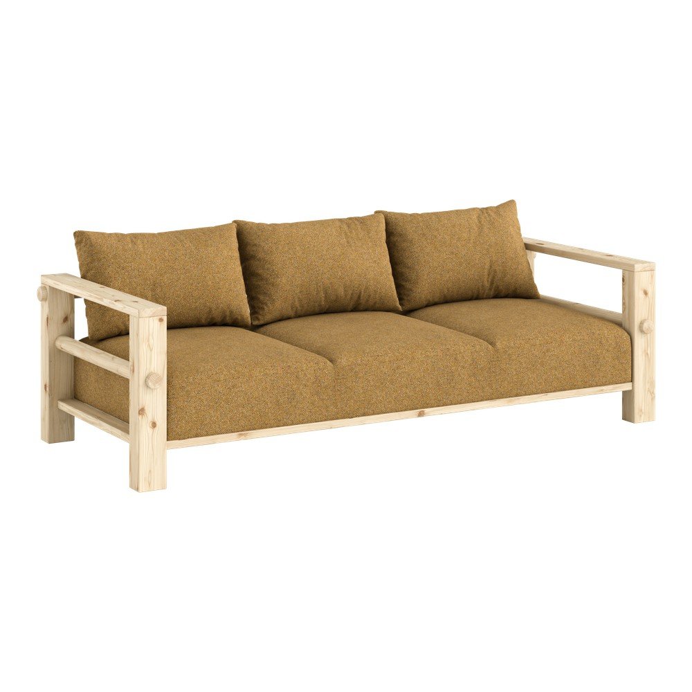 Okkersárga kanapé 225 cm Bare – Karup