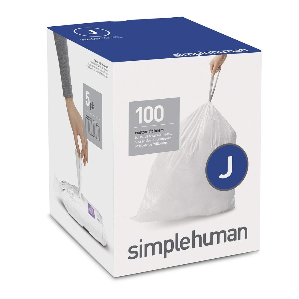 Összehúzható szemeteszsák készlet 100 db-os 45 l J – simplehuman