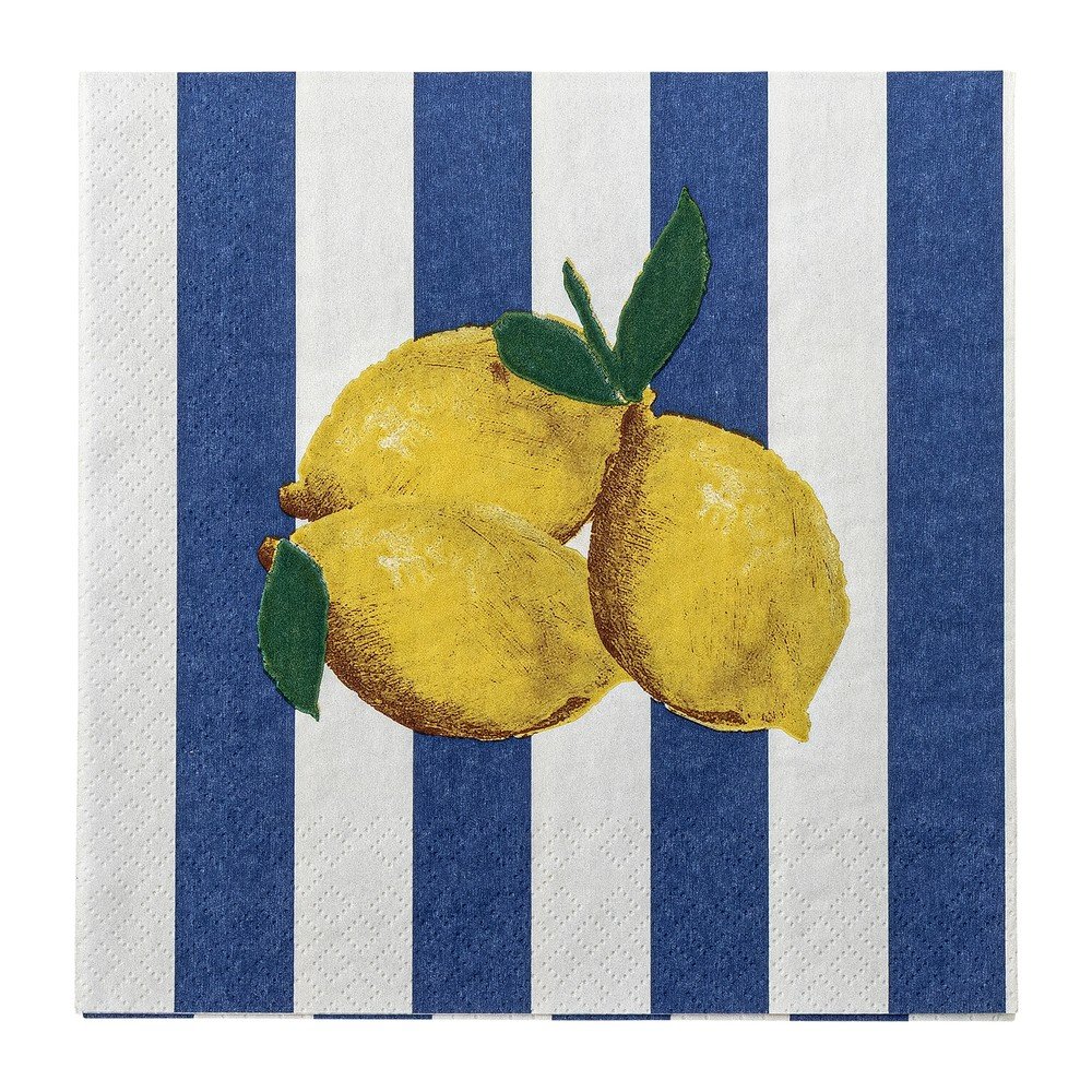Papír szalvéta szett 20 db-os 33x33 cm Limone – Bloomingville