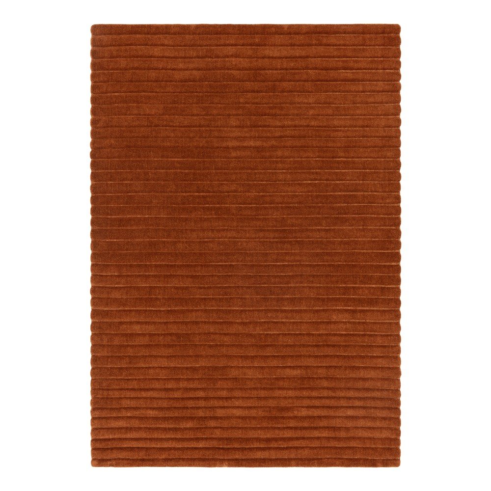 Terrakotta színű kézi szövésű gyapjú szőnyeg 160x230 cm – Asiatic Carpets
