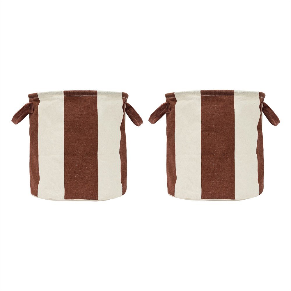Textil tárolókosár szett 2 db-os ø 32x32 cm Kara – OYOY Living Design