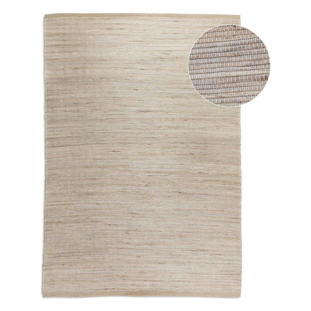 Világos natúr színű kétoldalas-kézi szövésű jutakeverék szőnyeg 120x170 cm Handloom – Hanse Home