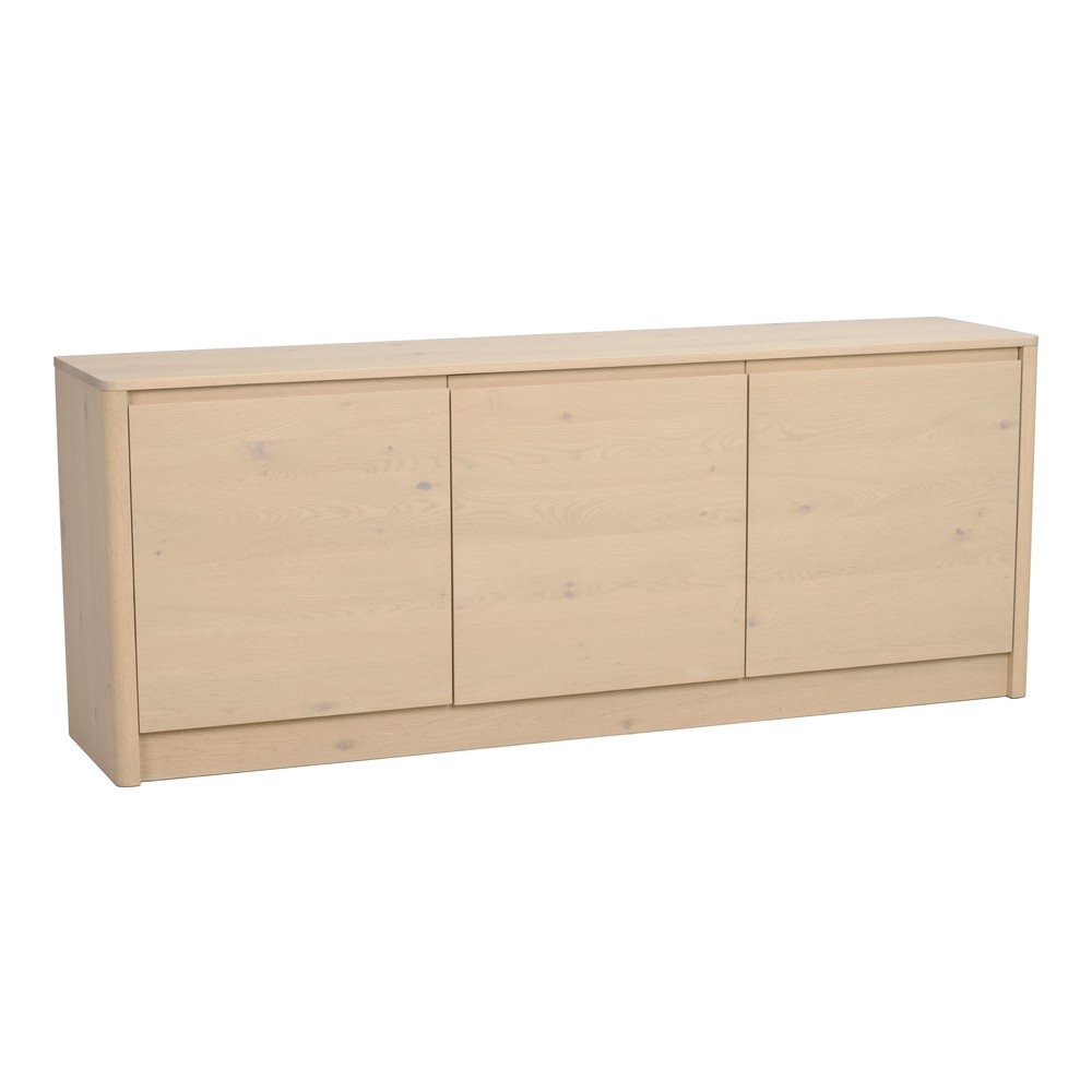 Világos natúr színű komód tölgyfa dekorral 180x70x40 cm Melstone – Rowico