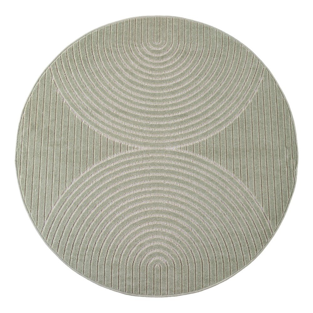 Zöld kerek kültéri-beltéri szőnyeg ø 160 cm Nova 1201 – Ayyildiz Carpets