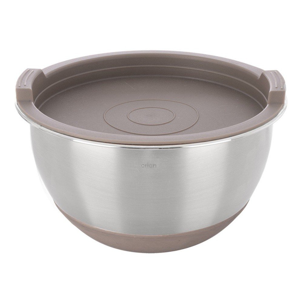 Ezüstszínű rozsdamentes acél tál ø 16 cm Beige – Orion