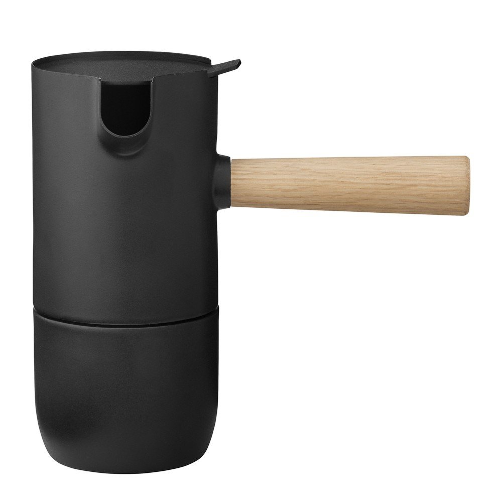 Fekete rozsdamentes acél kotyogós kávéfőző 250 ml Collar – Stelton
