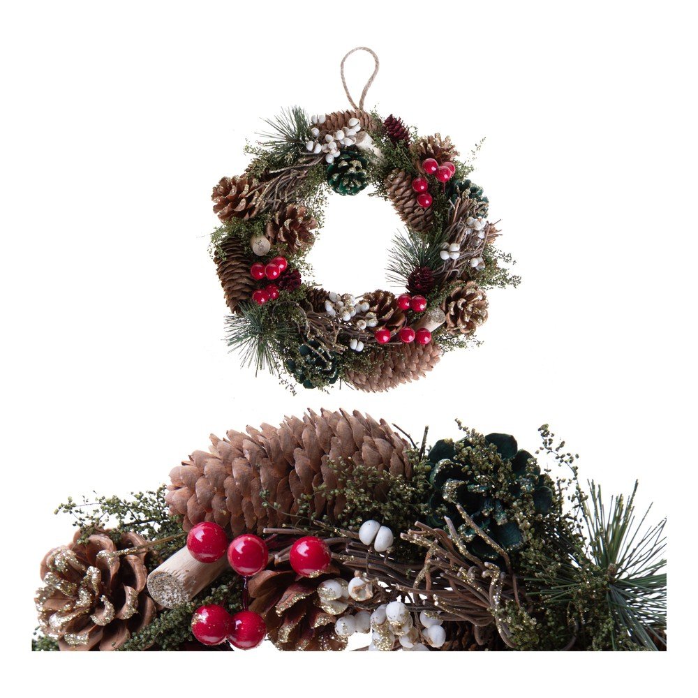 Karácsonyi koszorú ø 25 cm Berry & Pine – Brandani