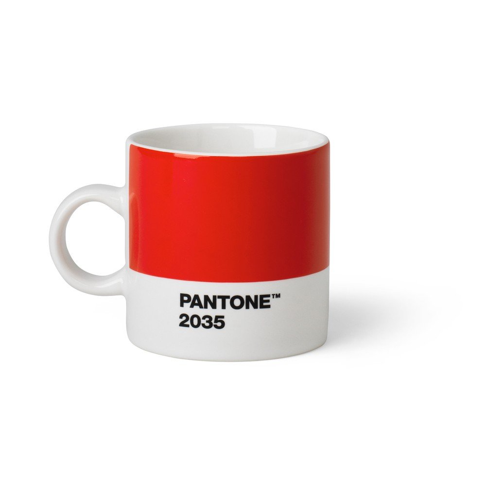 Piros porcelán eszpresszó csésze 120 ml Red 2035 – Pantone
