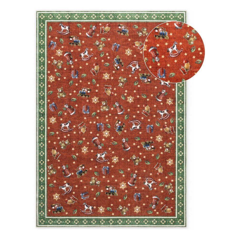 Piros-zöld szőnyeg karácsonyi mintával 160x230 cm Toy's Delight Nostalgic Noel Red Green – Villeroy&Boch