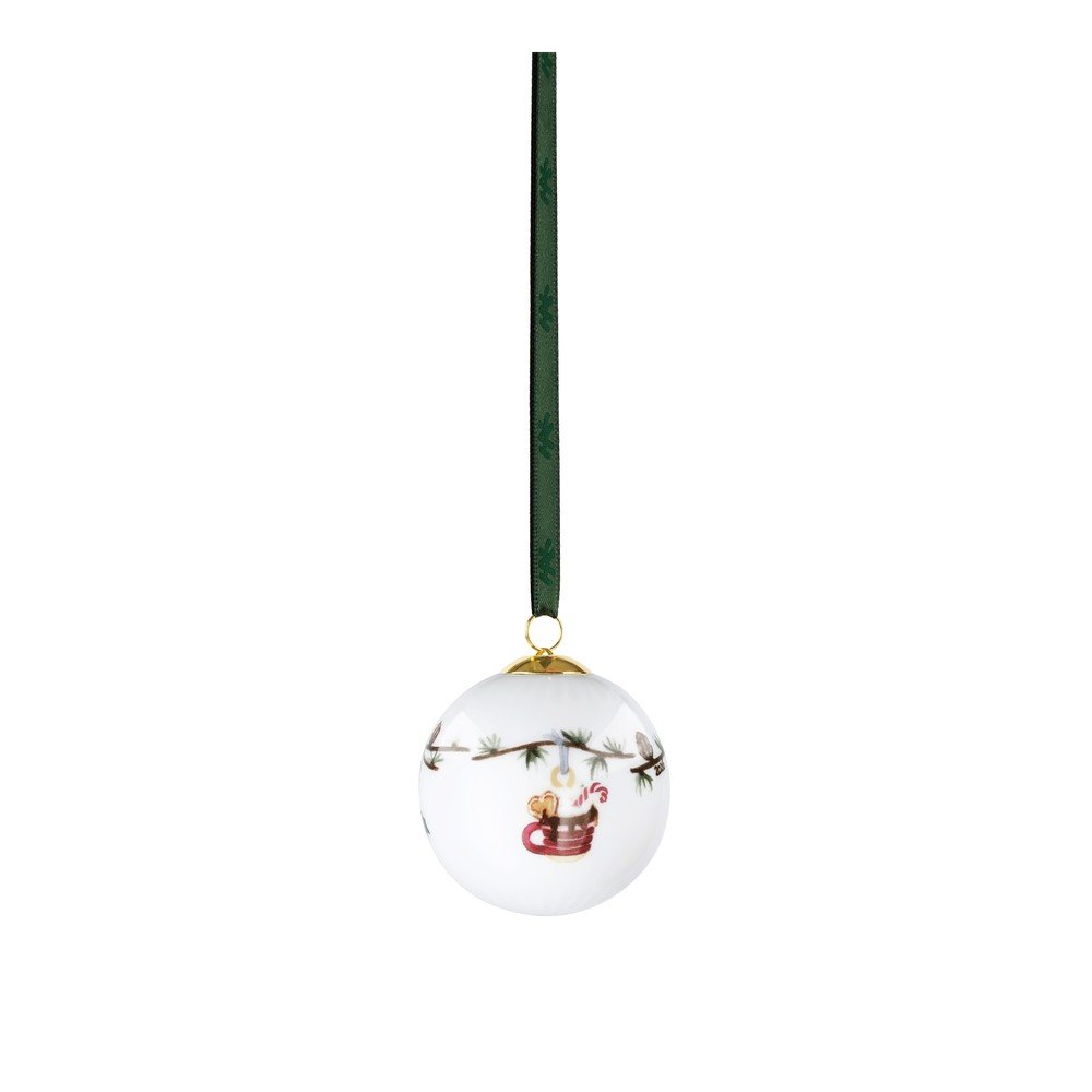 Porcelán kézzel festett karácsonyfadísz ø 6 cm Hammershøi Christmas – Kähler Design