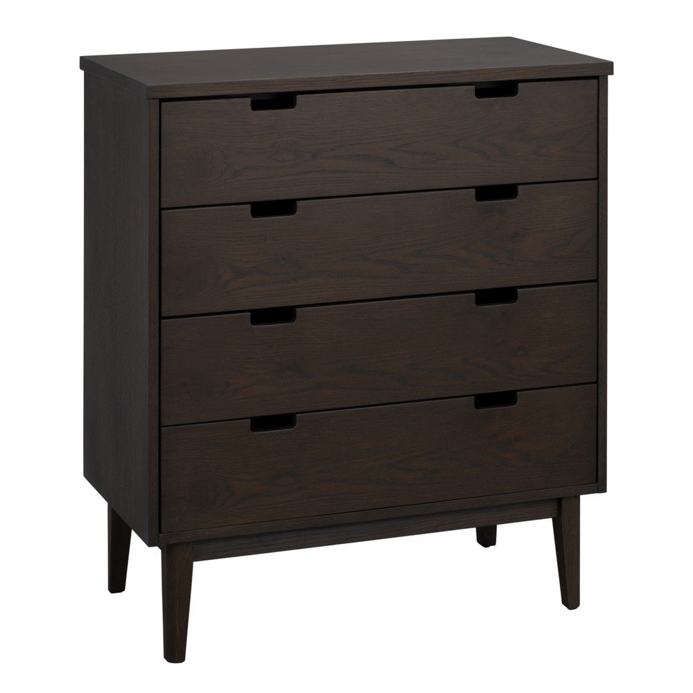 Sötét natúr színű tölgyfa komód 75x85x38 cm Garrison – Rowico