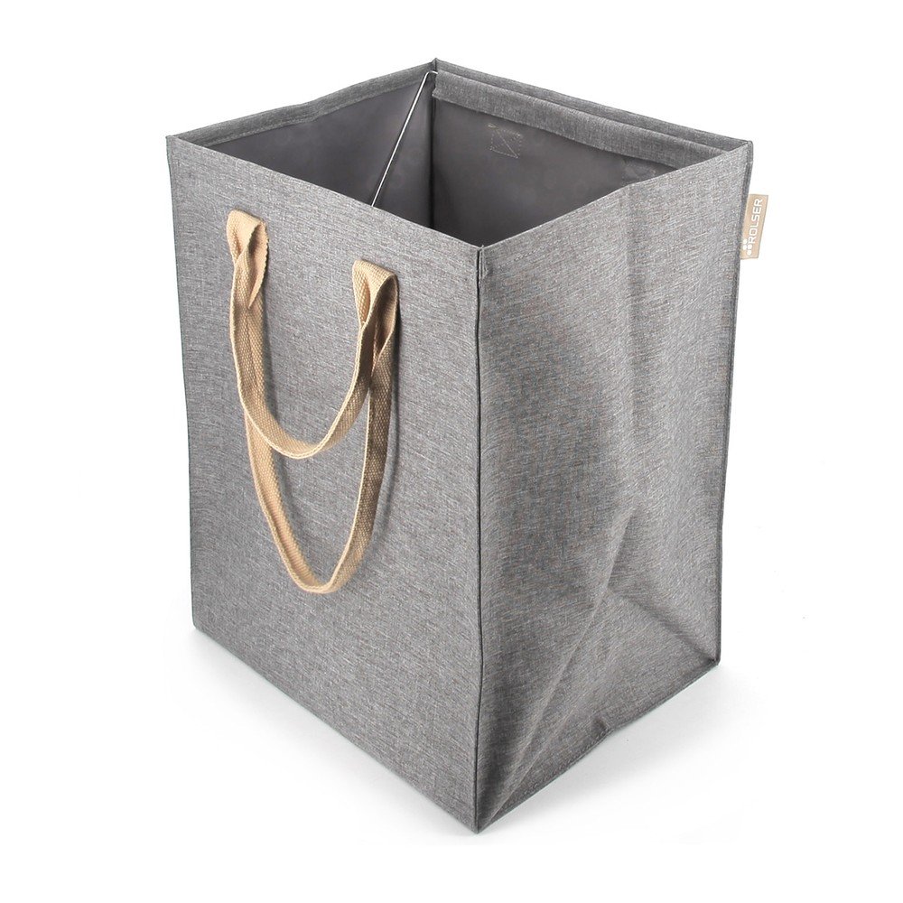 Szürke textil szennyeskosár 53 l Laundry Hub Tweed – Rolser