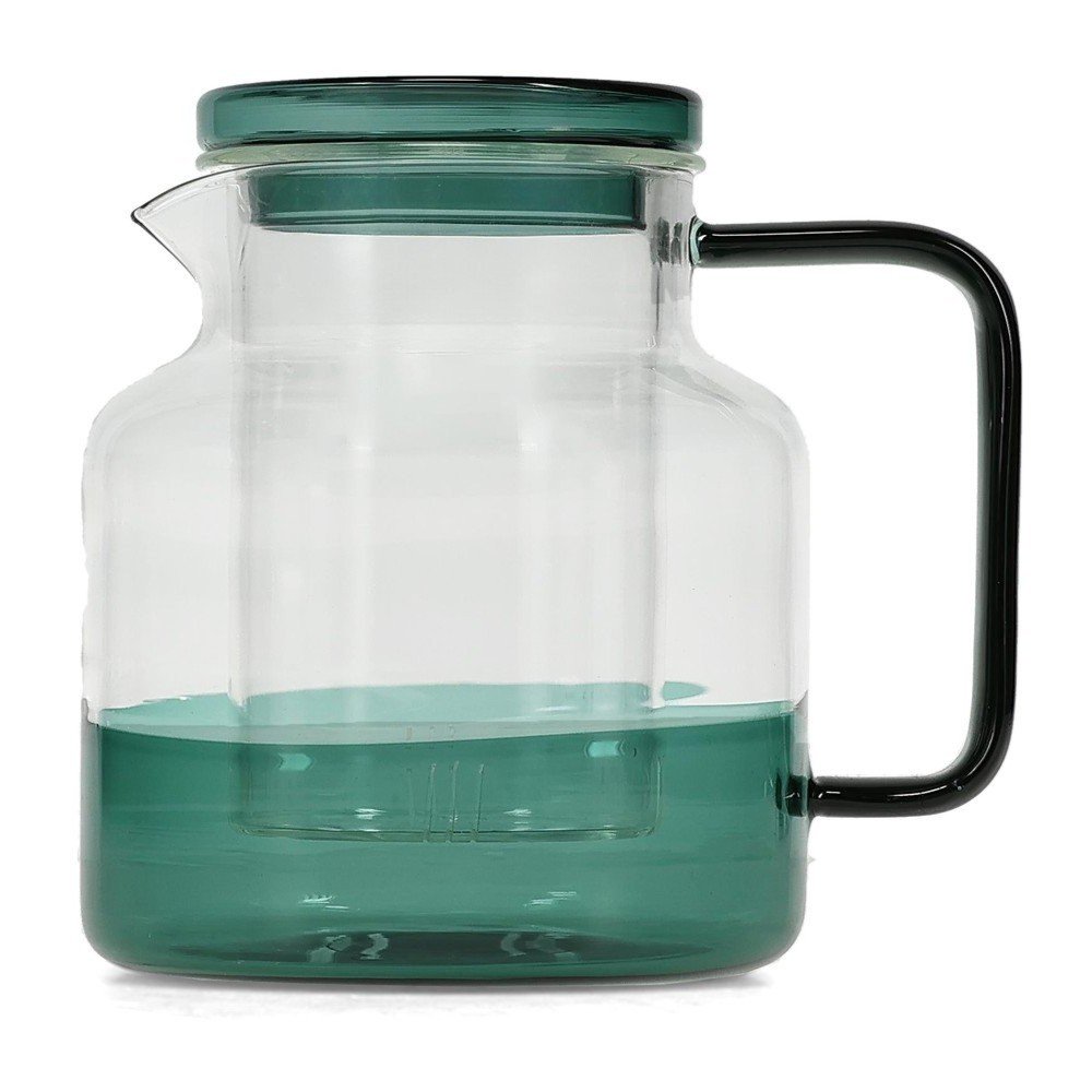 Zöld üveg teáskanna 950 ml Liv – ONA